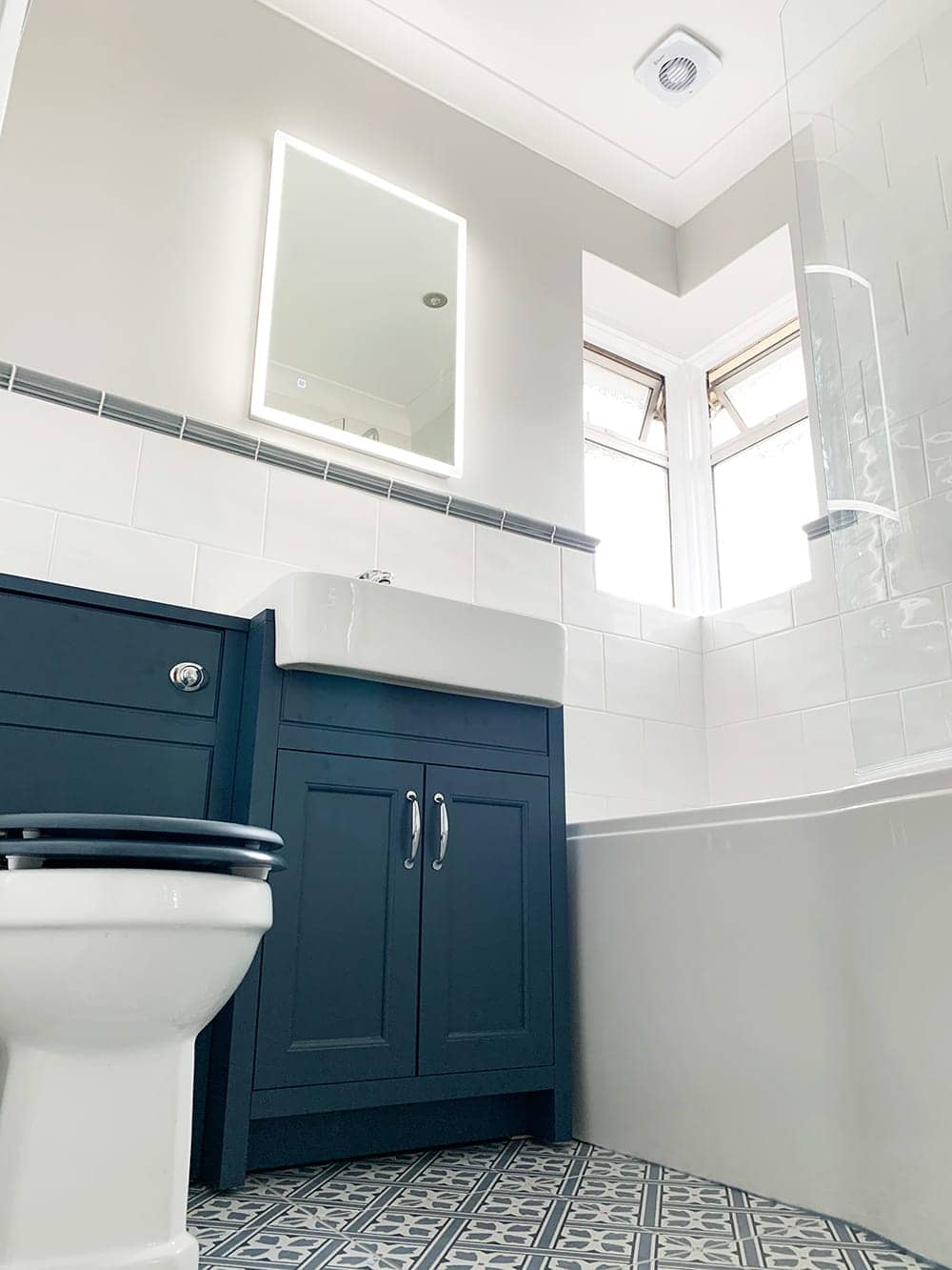 Navy Bathroom Navy Bathroom